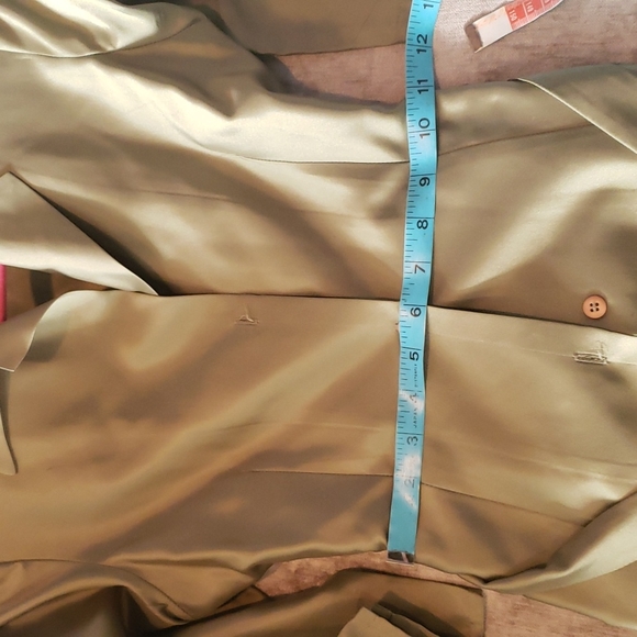 Cynthia Rowley size 2 green satin lightweight coat - Picture 9 of 12